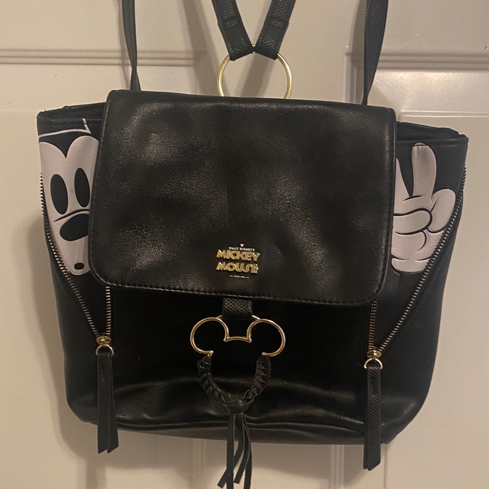 Disney Black and Gold Mickey Mouse Backpack